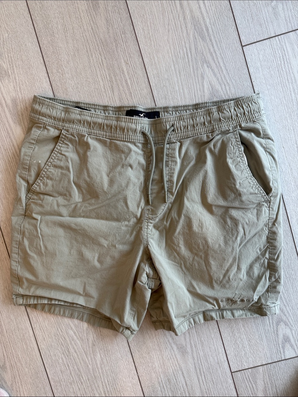 Hollister Olive Green Men's Athletic Shorts